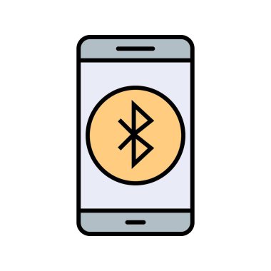 İllüstrasyon Bluetooth mobil uygulama simgesi