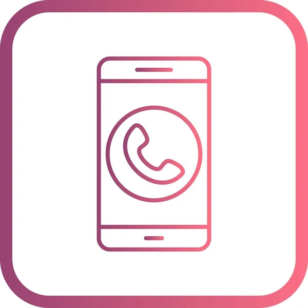 Obrázek volání mobilní aplikace – ikona — Stock fotografie