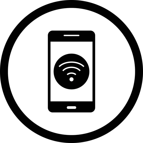 Ілюстрація піктограма мобільного додатку Wi-Fi — стокове фото