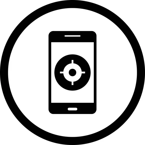 Ilustração GPS Mobile Application Icon — Fotografia de Stock