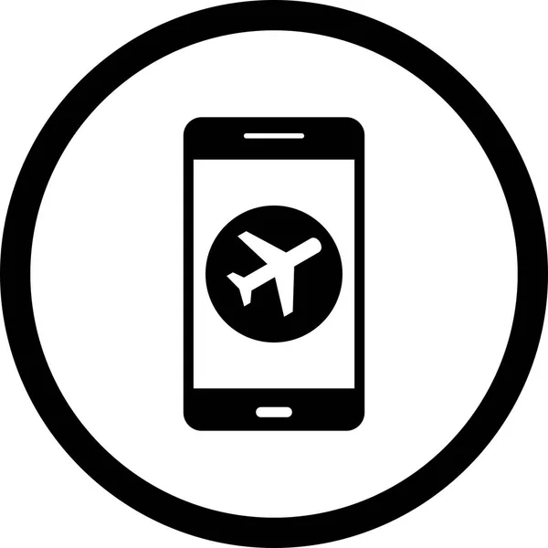 Ilustración Modo avión Icono de aplicación móvil —  Fotos de Stock