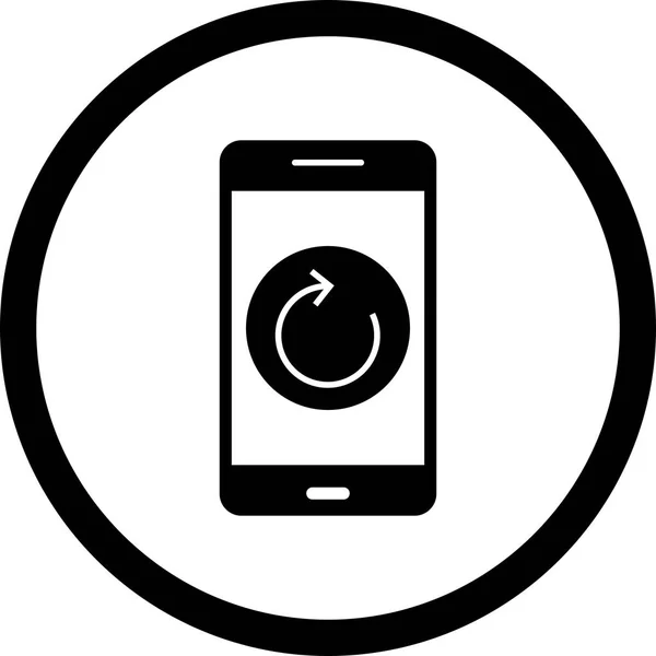 Illustration Reset mobile Anwendung Symbol — Stockfoto
