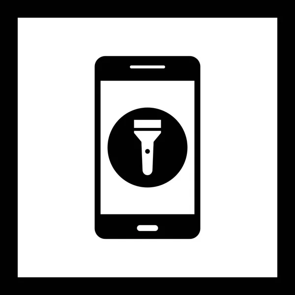 Illustration  Flash Light Mobile Application Icon — Stock Photo, Image