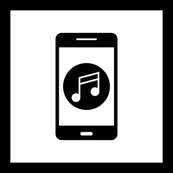 Ilustração Música Mobile Application Icon — Fotografia de Stock