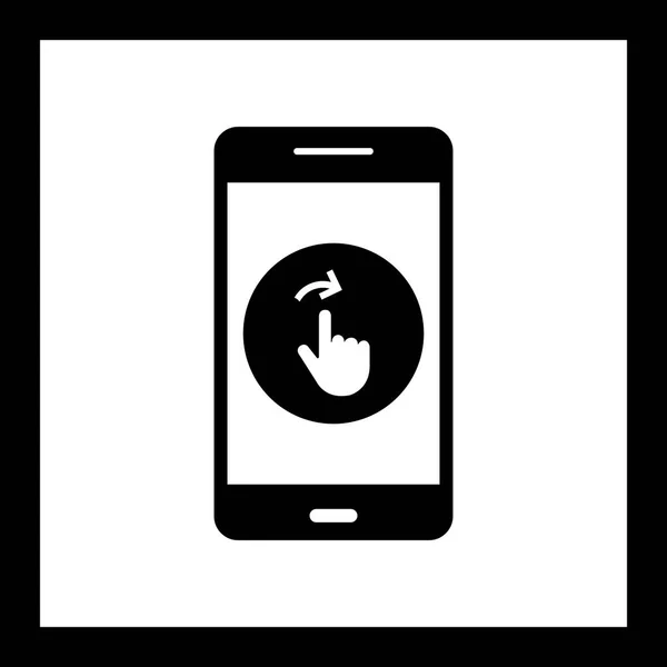 Ilustração Swipe Mobile Application Icon — Fotografia de Stock