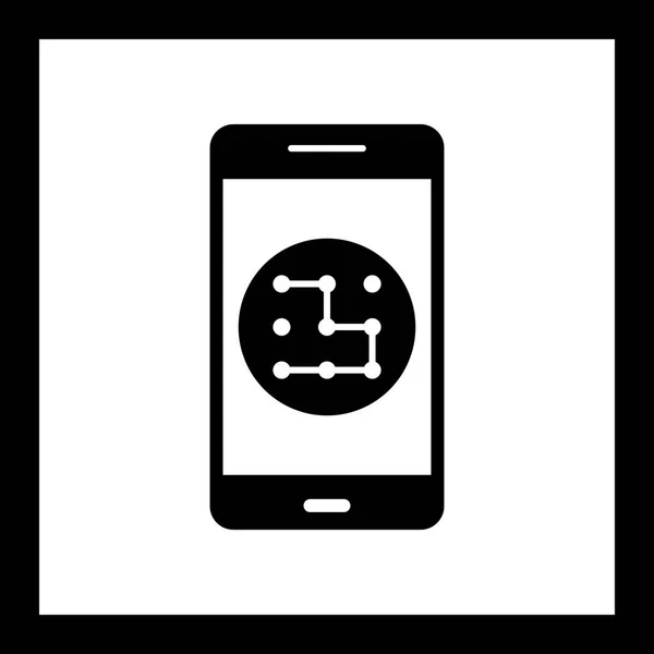 Ilustrace vzor mobilní aplikace ikona — Stock fotografie