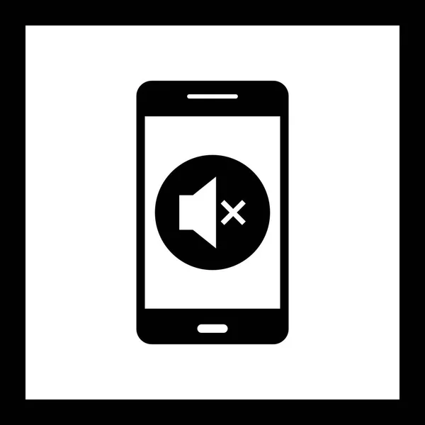 İllüstrasyon sessiz mobil uygulama simgesi — Stok fotoğraf