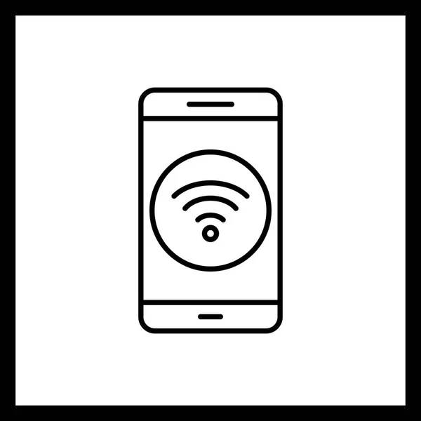 Ілюстрація піктограма мобільного додатку Wi-Fi — стокове фото