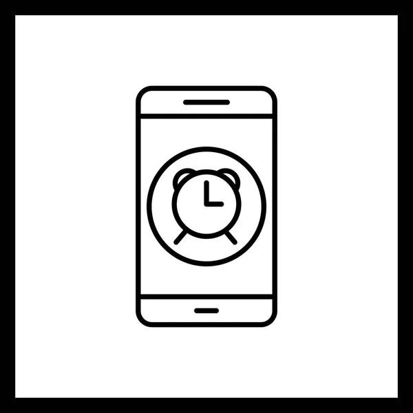 Illustration Alarm Mobile Application Icon — Stock Photo, Image