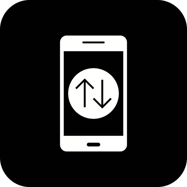 Illustration Datenverbindung mobile Anwendung Symbol — Stockfoto