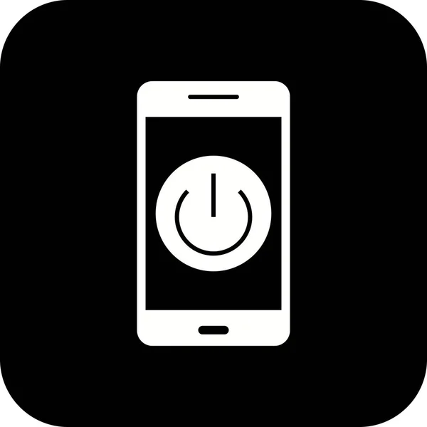 Illustratie Power off mobiele applicatie icoon — Stockfoto