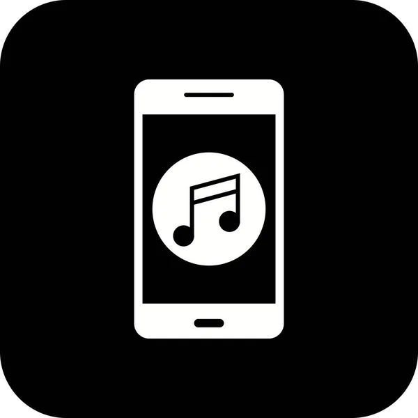 Illustration Musik mobile Anwendung Symbol — Stockfoto