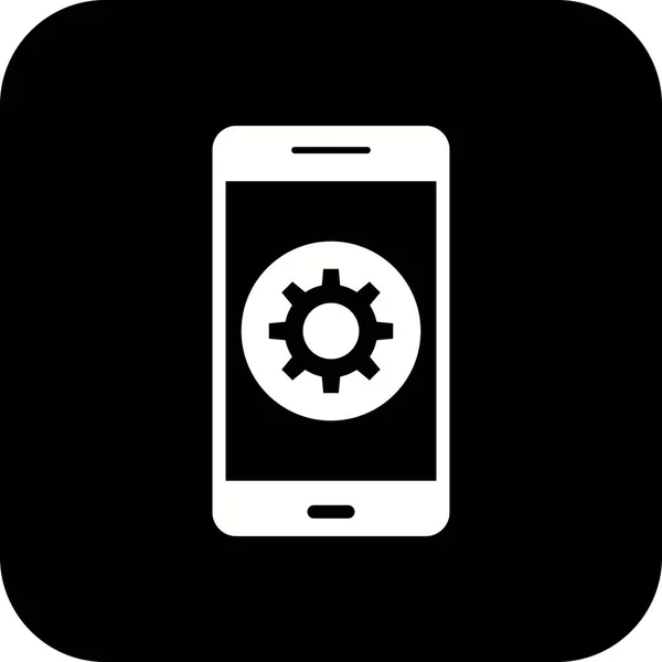 Ilustração Configuração Mobile Application Icon — Fotografia de Stock