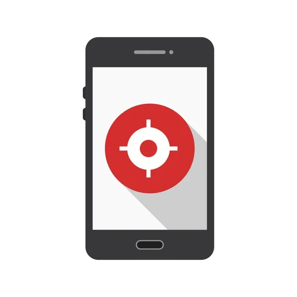 Ilustración GPS aplicación móvil icono —  Fotos de Stock