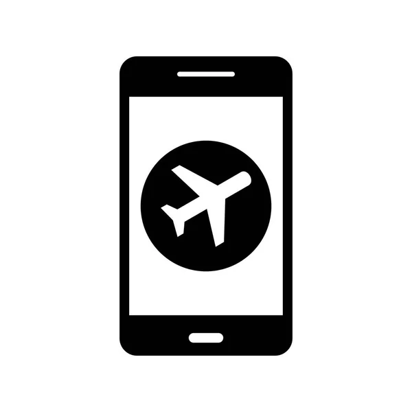 Illustrazione Icona dell'applicazione mobile dell'aereo — Foto Stock