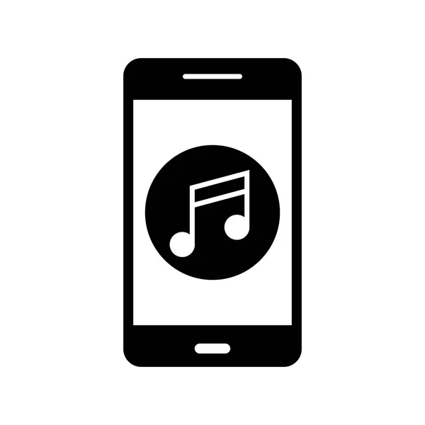 Ilustração Música Mobile Application Icon — Fotografia de Stock