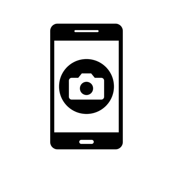 Illustration Kamera mobile Anwendung Symbol — Stockfoto