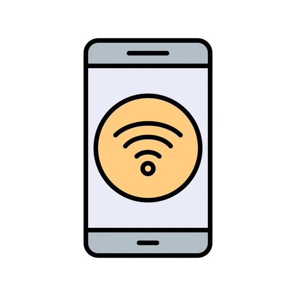 Illustration Wifi mobile Anwendung Symbol — Stockfoto