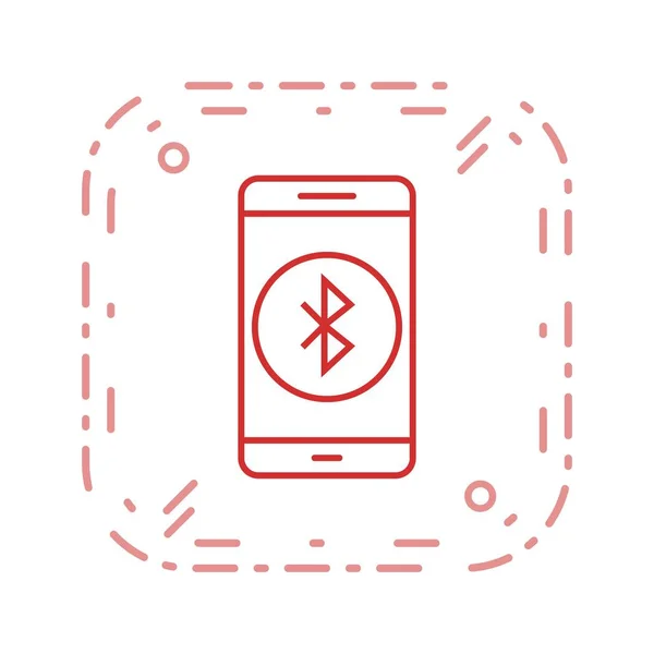 Иллюстрация значка мобильного приложения Bluetooth — стоковое фото