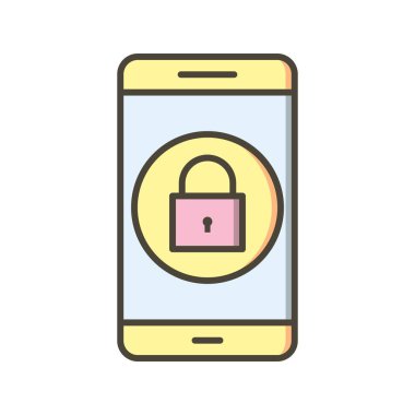 Çizim kilidi mobil uygulama simgesi