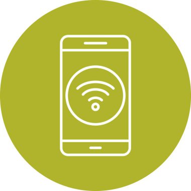 İllüstrasyon WiFi mobil uygulama simgesi