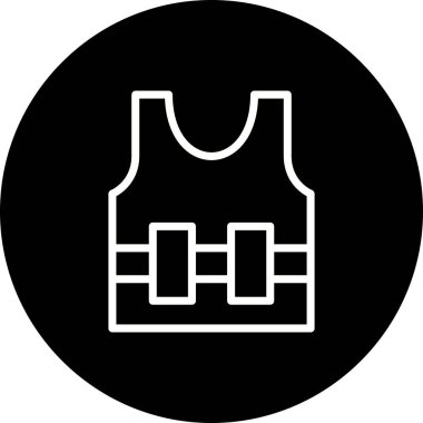 İllüstrasyon Bullet Proof jecket simgesi