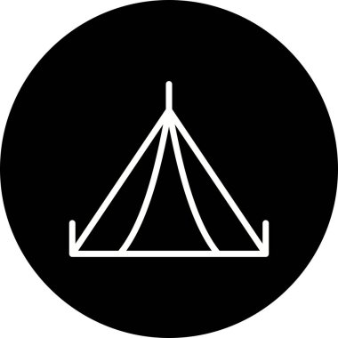 İllüstrasyon çadır simgesi