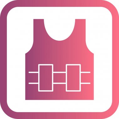 İllüstrasyon Bullet Proof jecket simgesi