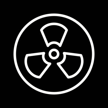 İllüstrasyon radyasyon simgesi