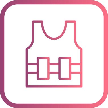 İllüstrasyon Bullet Proof jecket simgesi