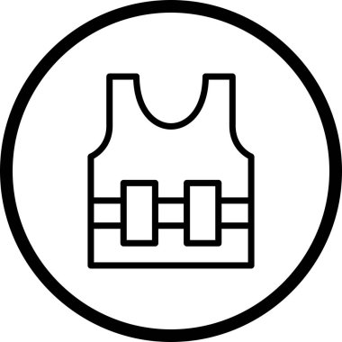 İllüstrasyon Bullet Proof jecket simgesi