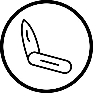 İllüstrasyon bıçak simgesi