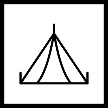 İllüstrasyon çadır simgesi