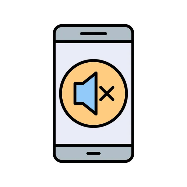 Illustration Silent Mobile Application  Icon — Stock Photo, Image