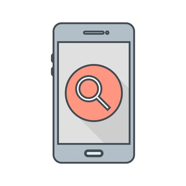 Illustration Search Mobile Application  Icon — Stock Photo, Image