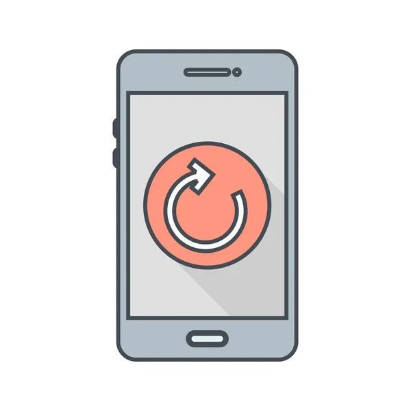 Illustration Reset Mobile Application Icon — Stock Photo, Image