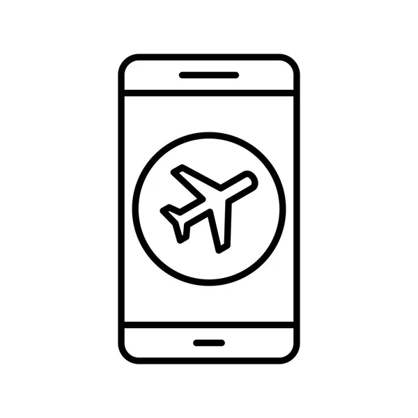 Illustration Flugzeug mobile Anwendung Symbol — Stockfoto