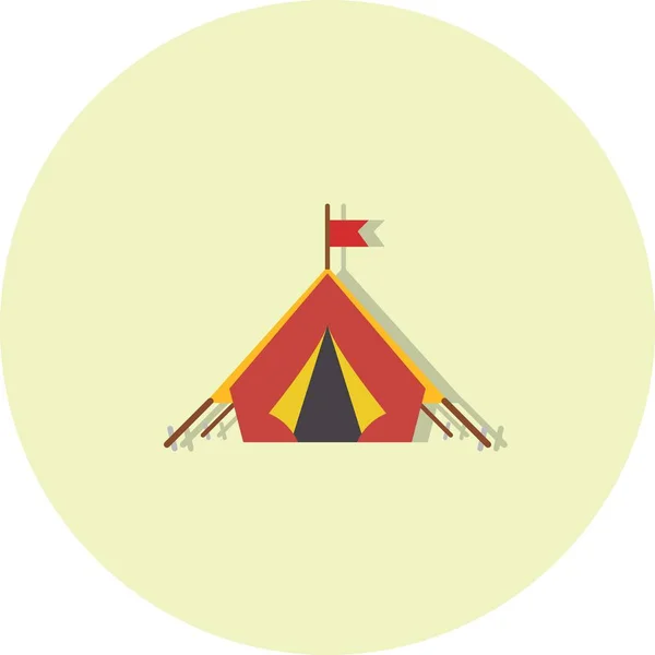 Ícone da tenda da ilustração — Fotografia de Stock