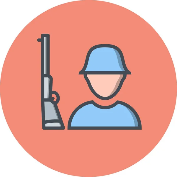 Illustration  Solider Icon — Stock Photo, Image