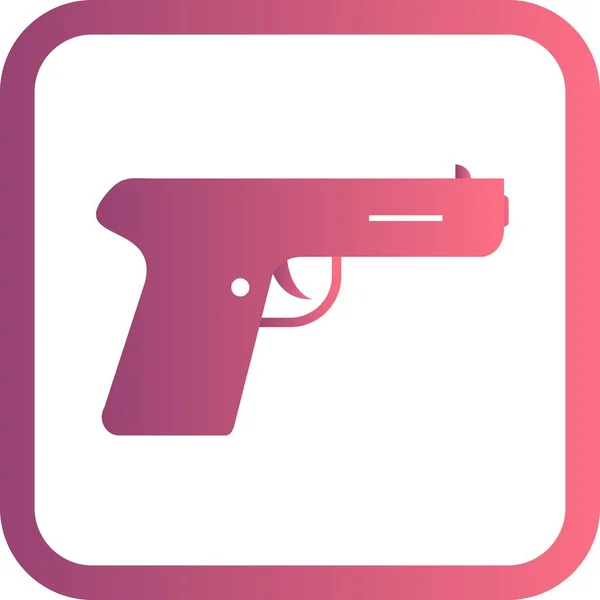 Ikona ilustracji Gun — Zdjęcie stockowe