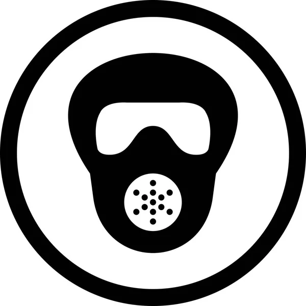 Illustration Gas mask Icon — Stock Photo, Image