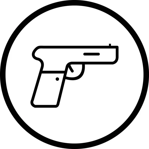 Icône de pistolet d'illustration — Photo