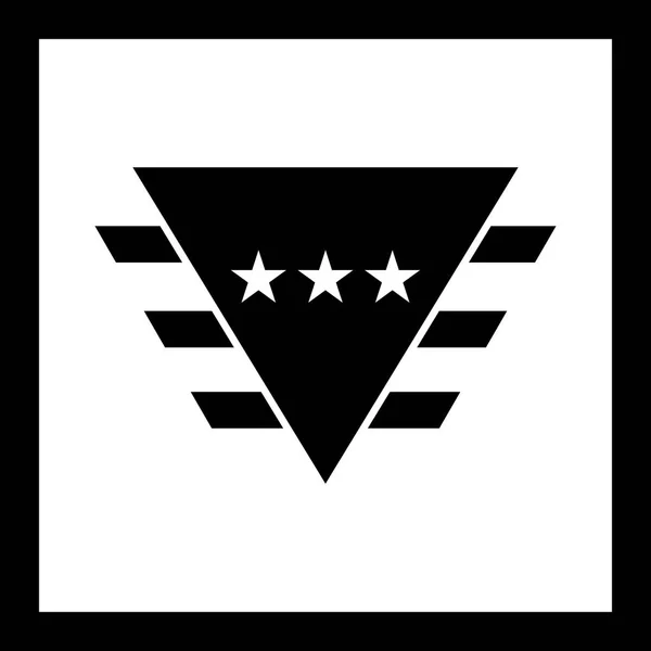 Ícone de emblema de ilustração — Fotografia de Stock