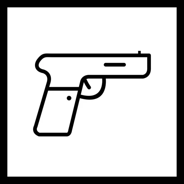 Icono de pistola de ilustración — Foto de Stock