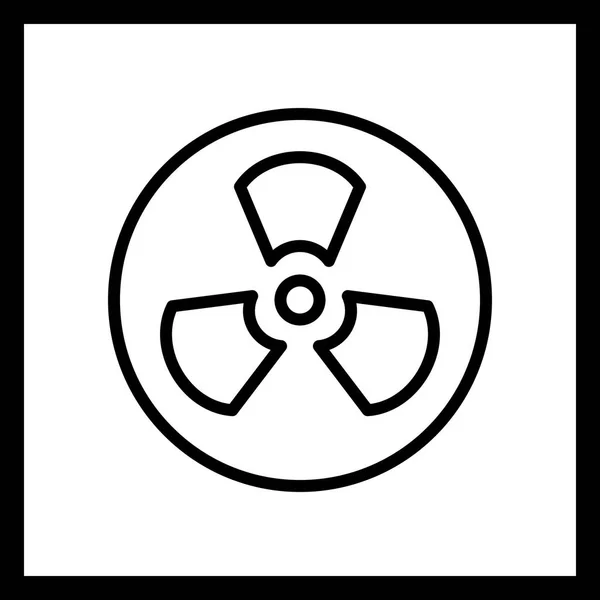 Ilustracja ikona promieniowania — Zdjęcie stockowe