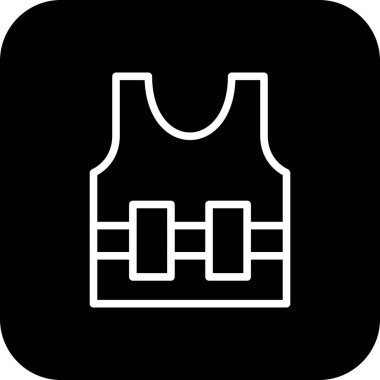 İllüstrasyon Bullet Proof jecket simgesi