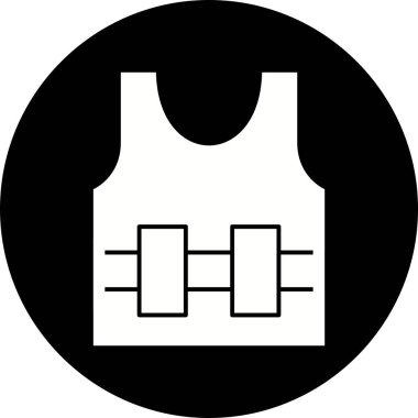 İllüstrasyon Bullet Proof jecket simgesi