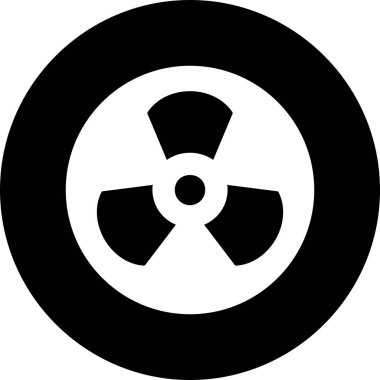 İllüstrasyon radyasyon simgesi