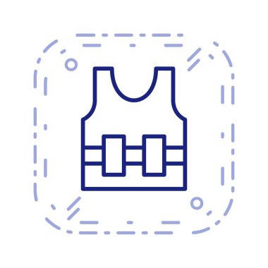 İllüstrasyon Bullet Proof jecket simgesi