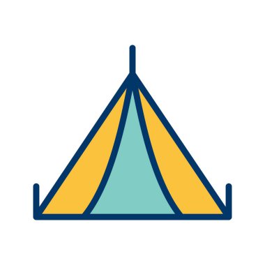İllüstrasyon çadır simgesi